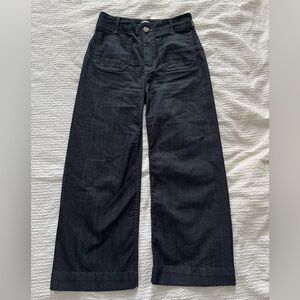 Anthropologie Maeve The Colette Full Length Wide Leg Jeans in Rossini